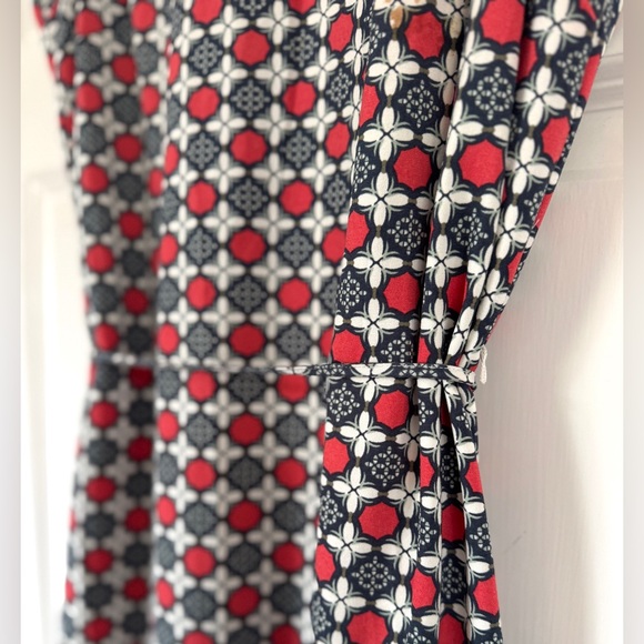 Banana Republic Navy & Red Sleeveless Dress - Picture 3 of 8